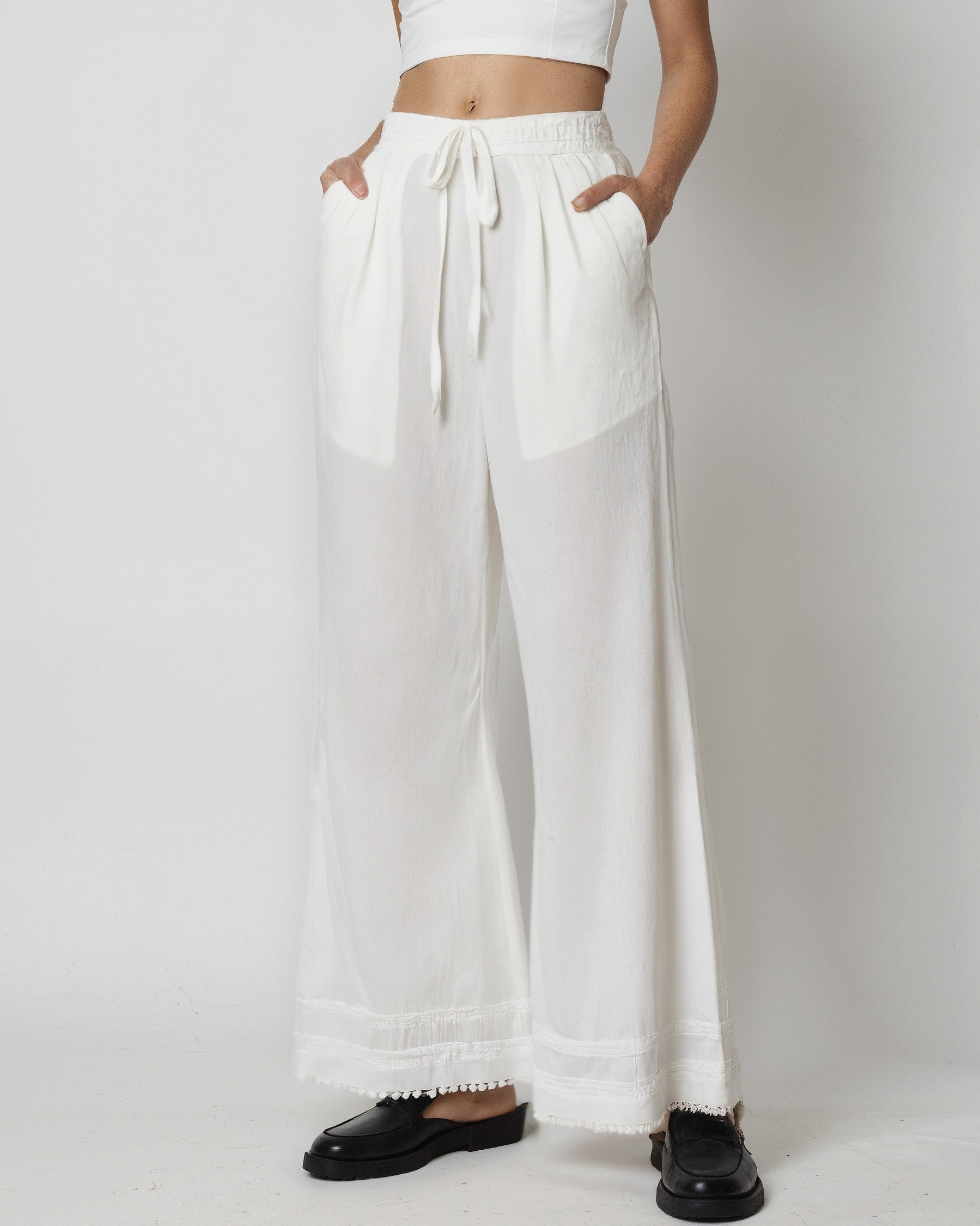 Cotton Flared Pants for Women