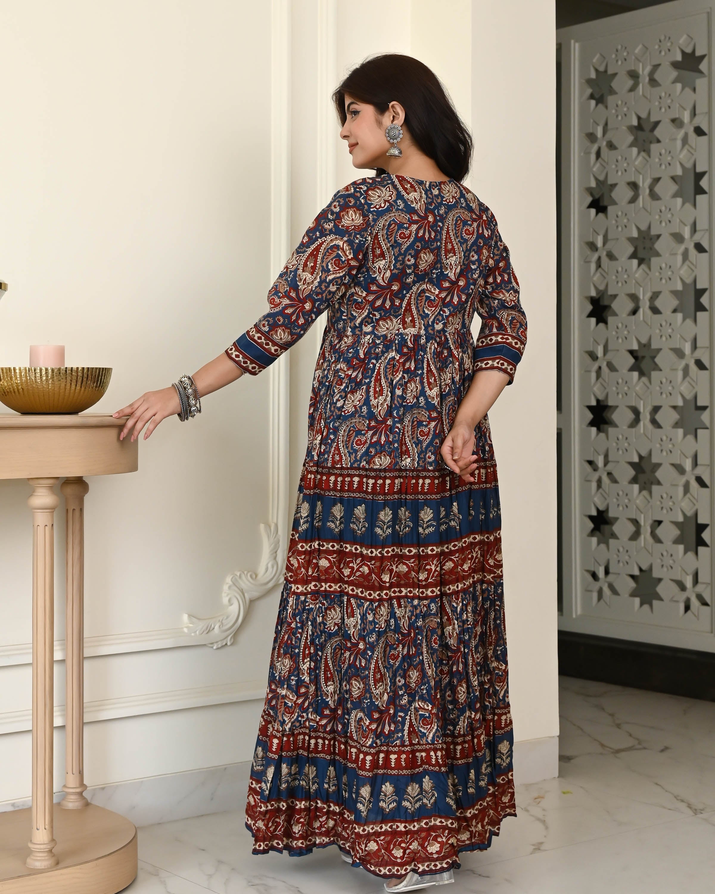 Handblock Printed Cotton Dress