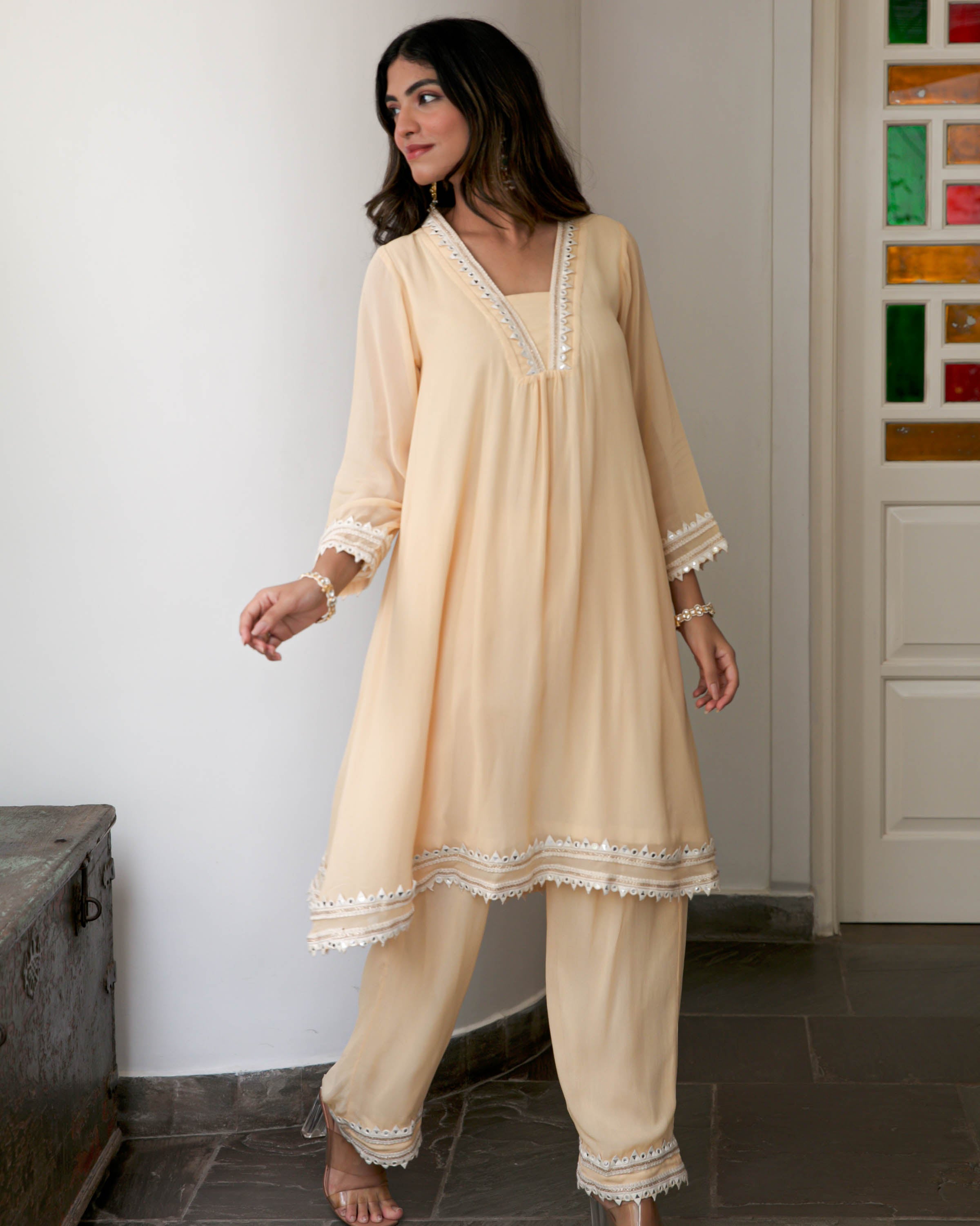 Offwhite Kurta Pants