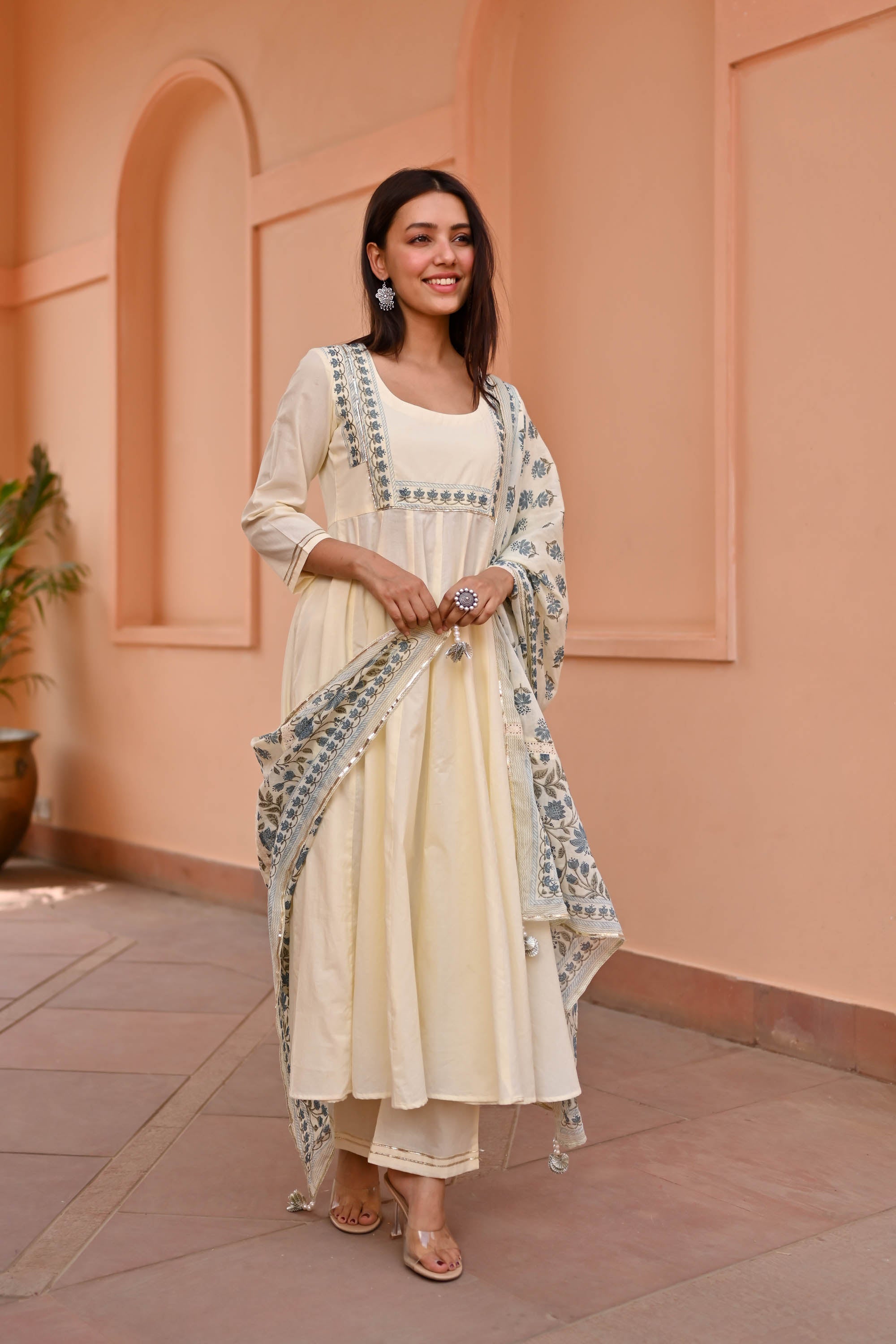 Trisha Trio Cotton Suit Set