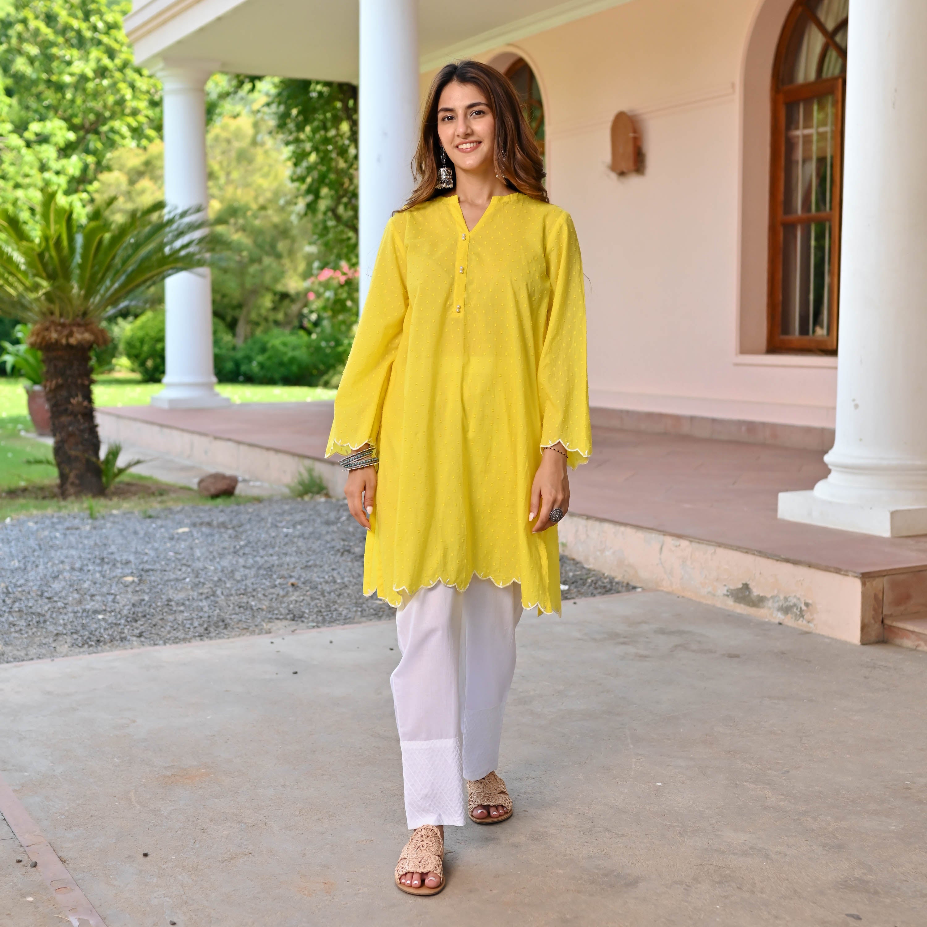 Kashish Yellow Kurta Set