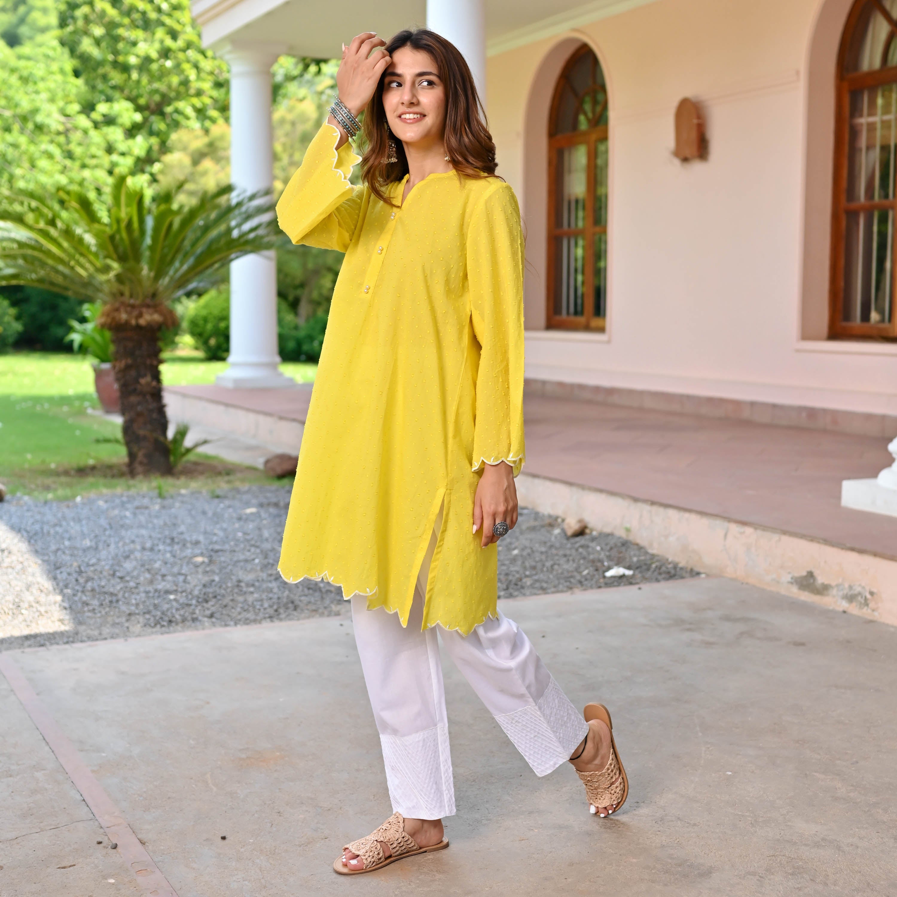 Kashish Yellow Kurta Set