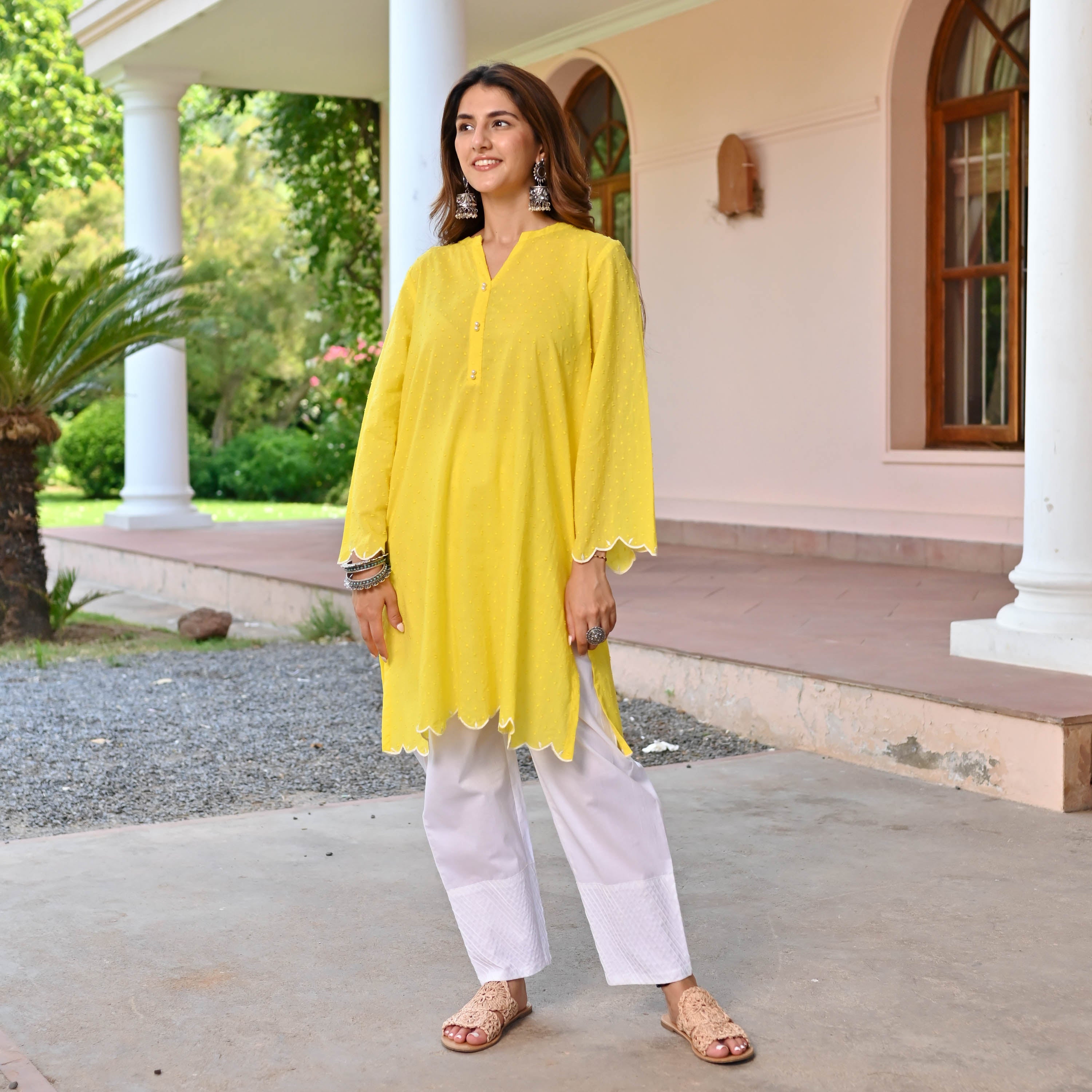 Kashish Yellow Kurta Set