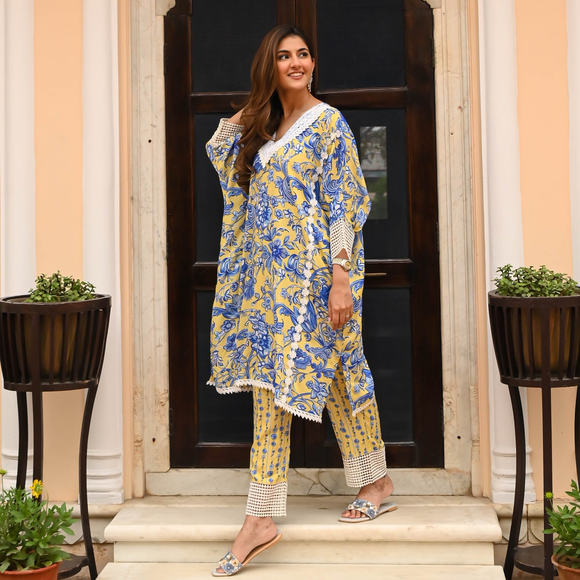 Twinning Tones Kaftan Set